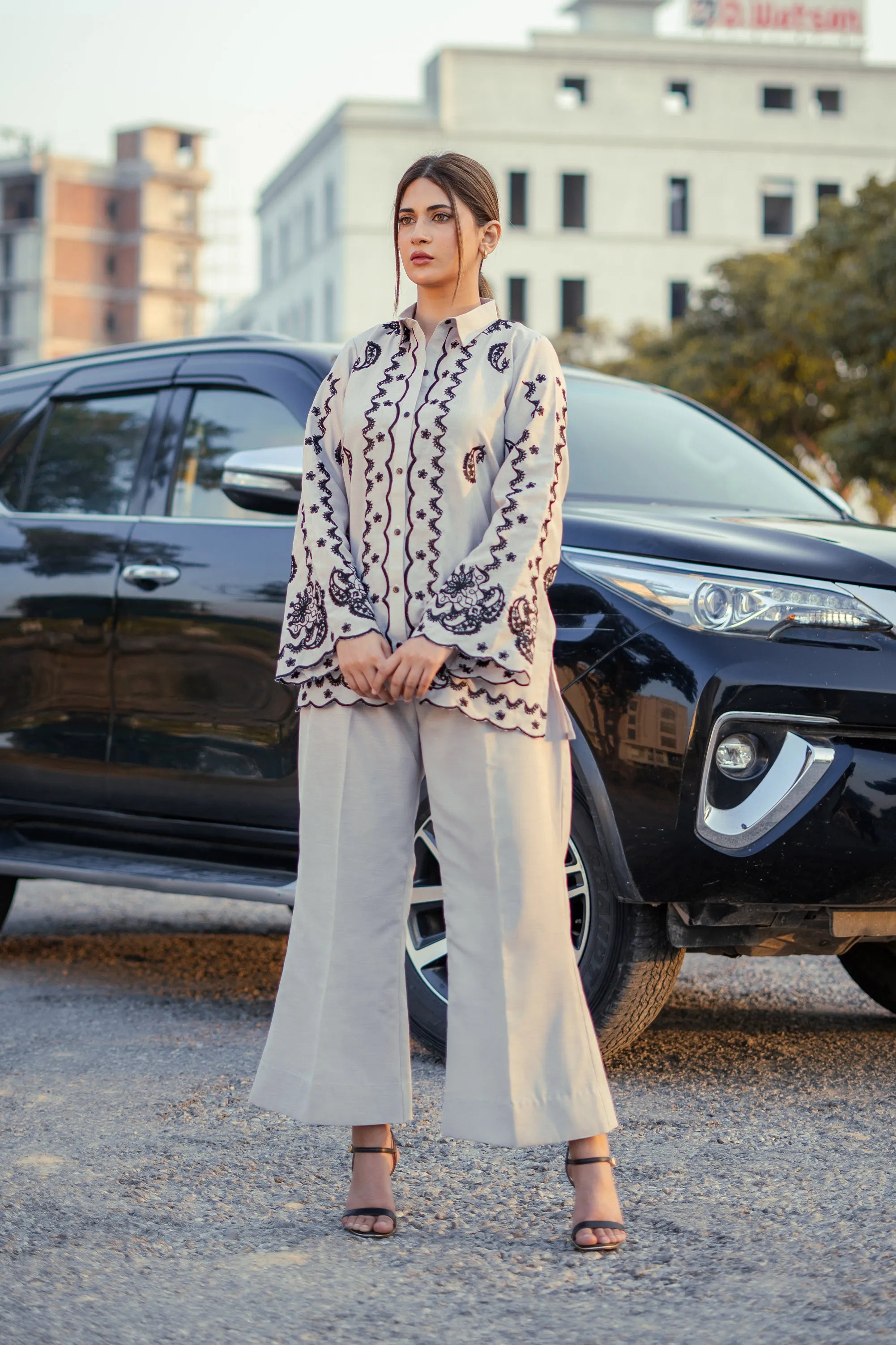 SF - 300| Light Gray Co Ord Set