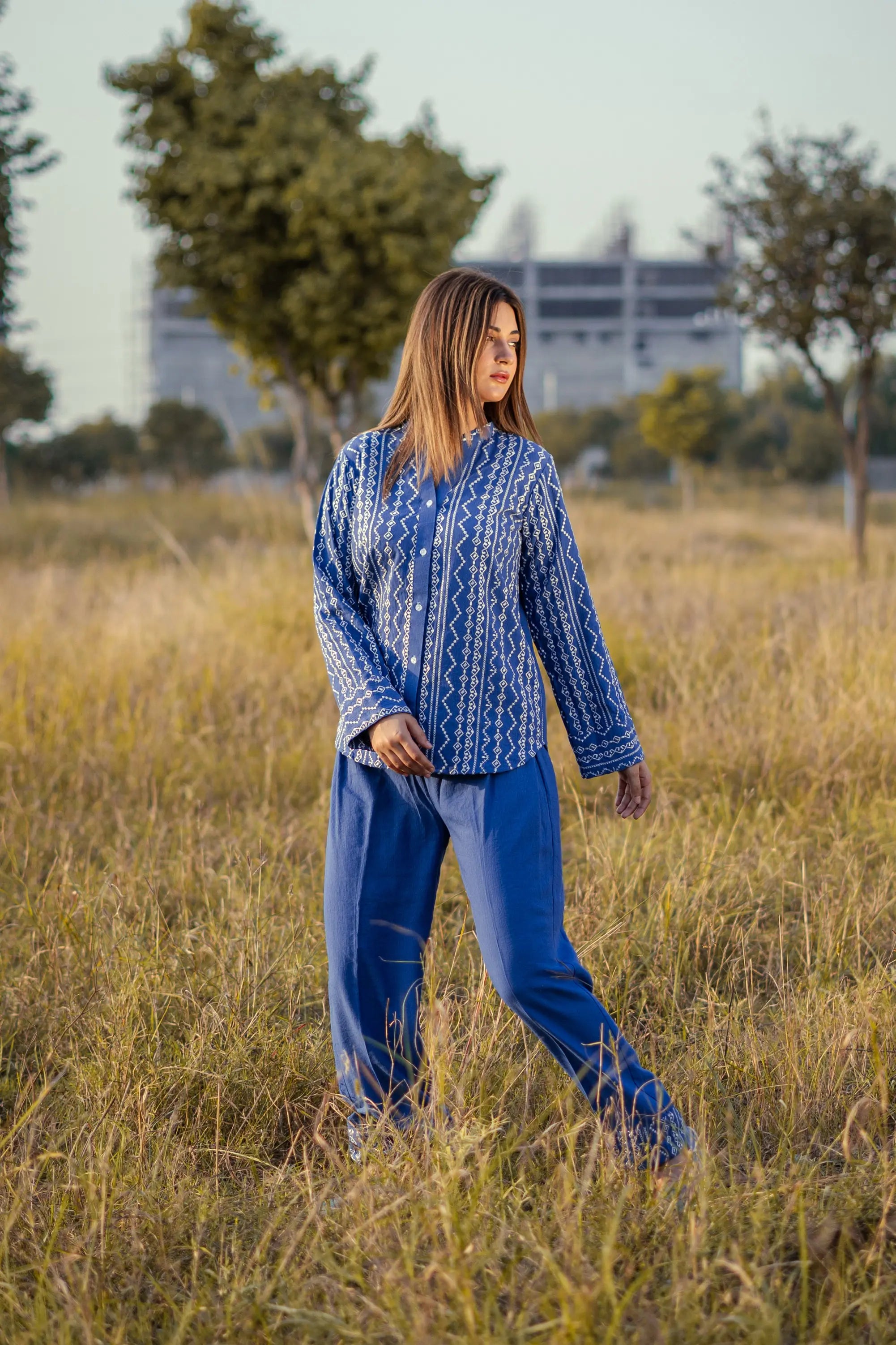 SF - 306 | Royal Blue Co Ord Set