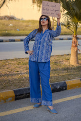 SF - 306 | Royal Blue Co Ord Set