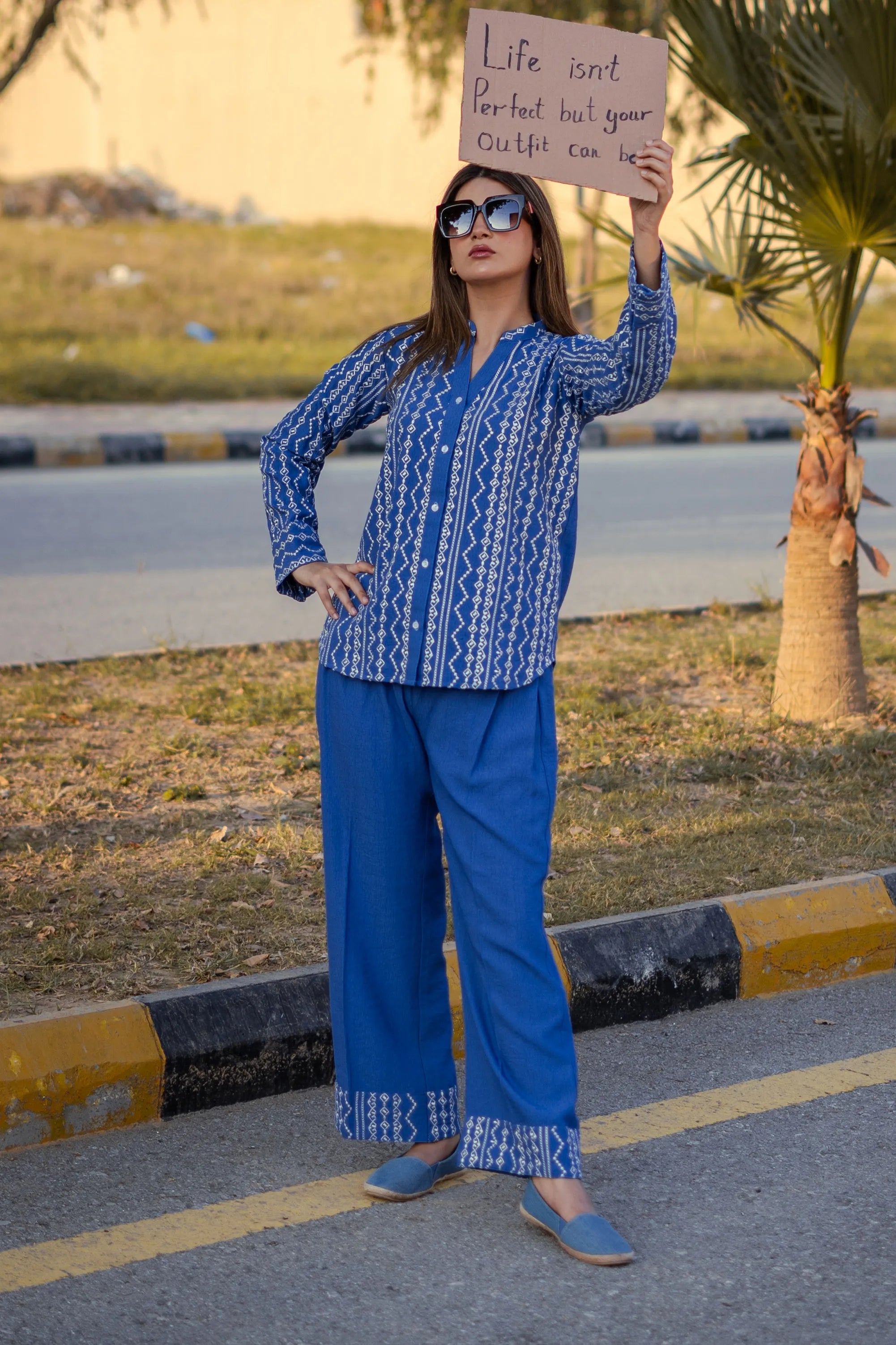 SF - 306 | Royal Blue Co Ord Set