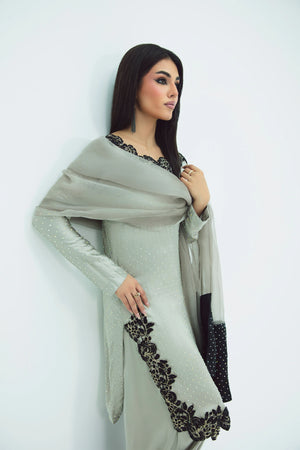 SF-265 Embroidered Silk 3 PCs – Designer Festive Wear