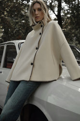 Stylish winter coats for women by Buraq Store featuring the Snow Verge coat with a modern tailored fit