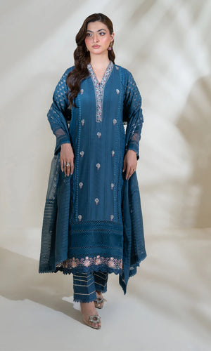 Sapphire Net Pret 3Pcs – Shamooz Collection