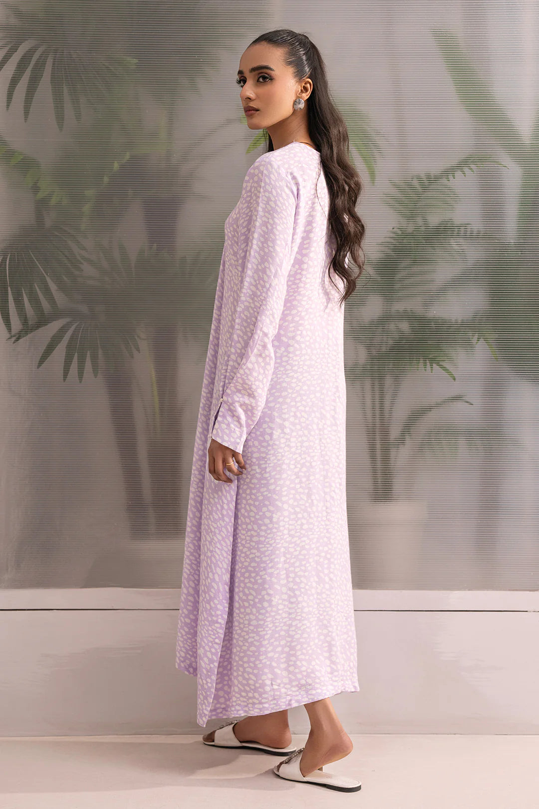 Simple Long Frock Design Dress 1 PC