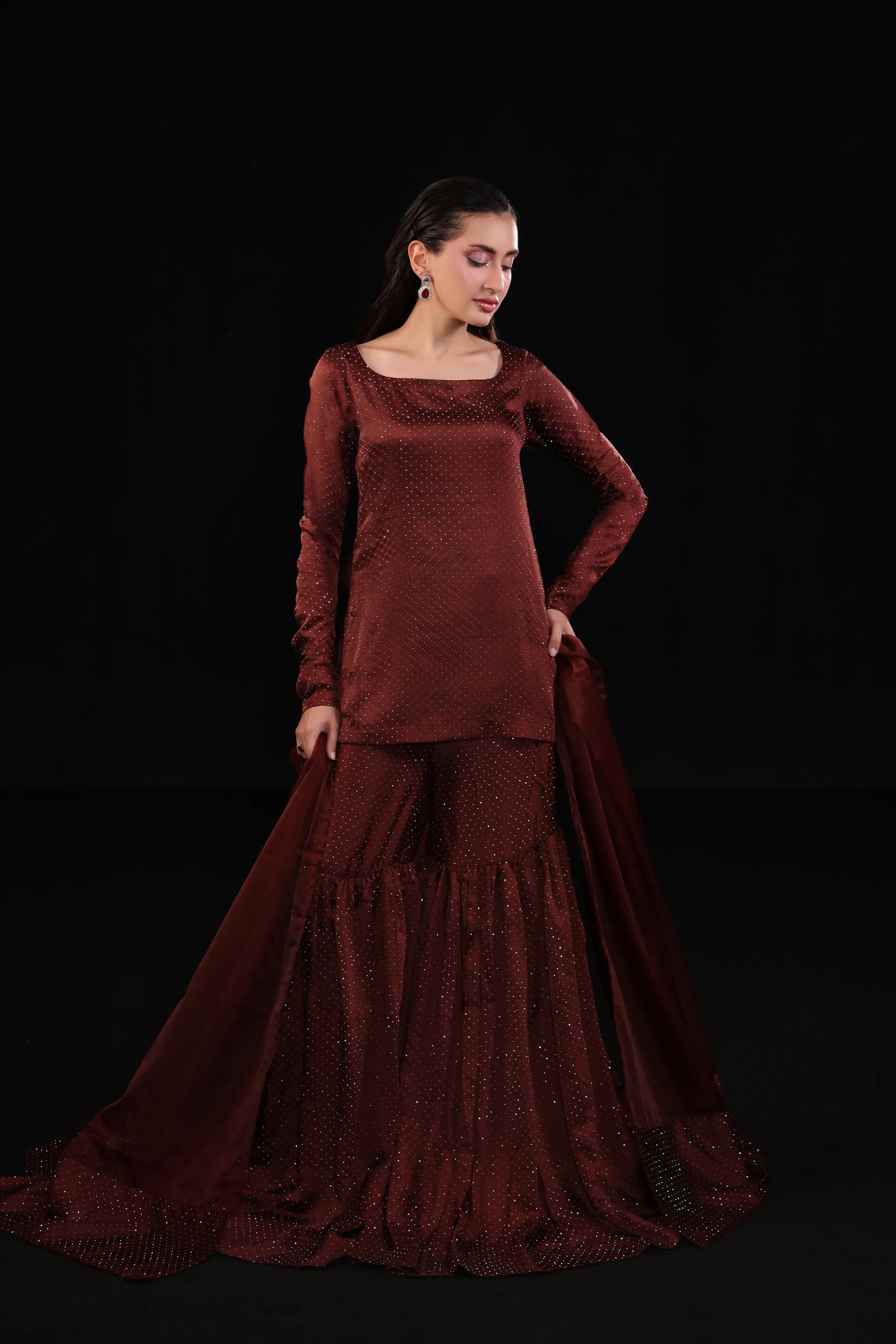 The Heiress Silk Embroidered 3Pcs