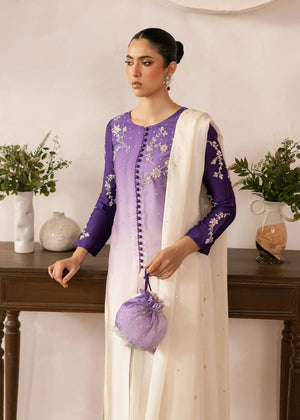 girl posing in purple color dress by buraqstore elegant style