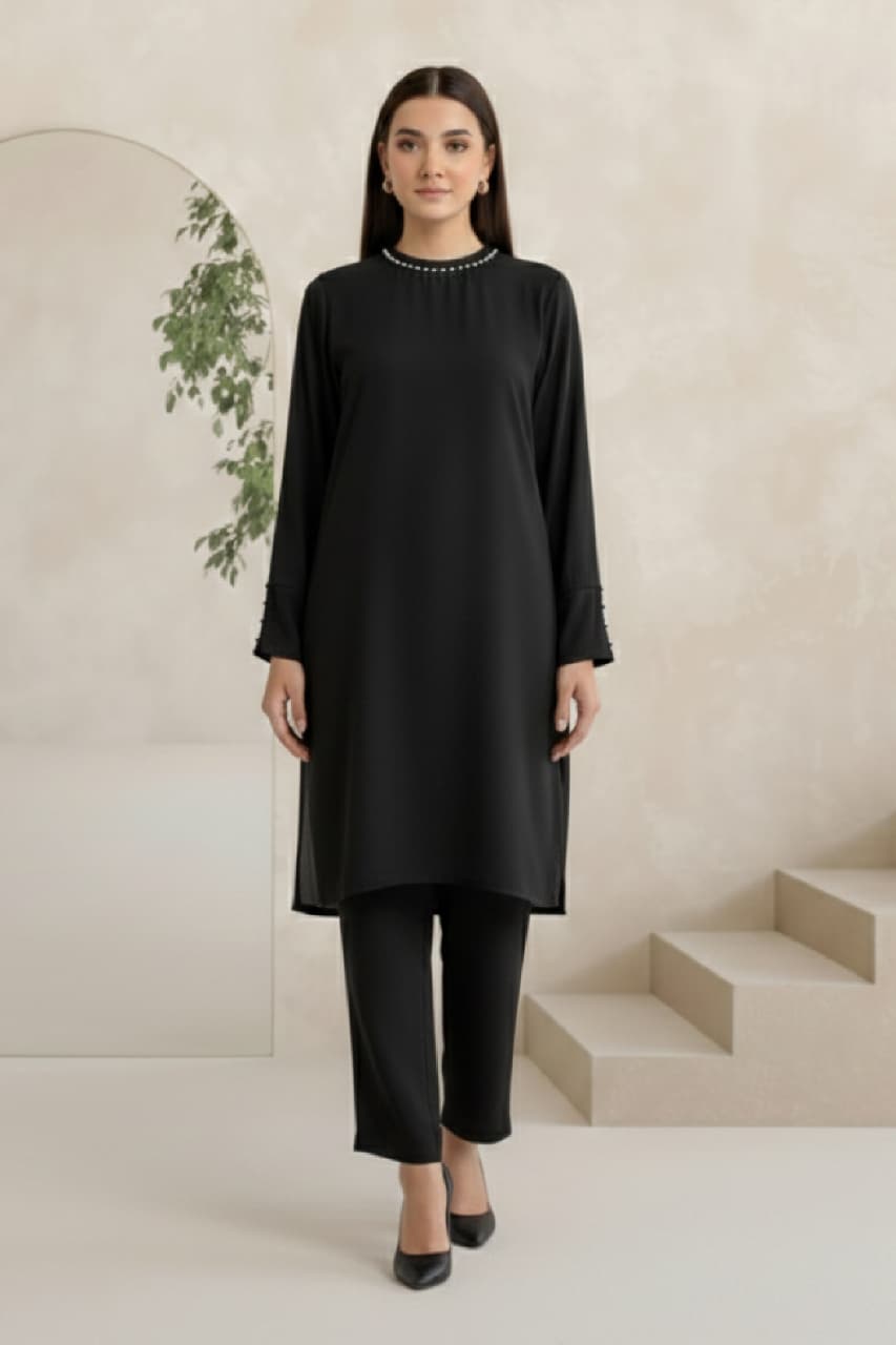 Noir Elegance Co-Ord Set