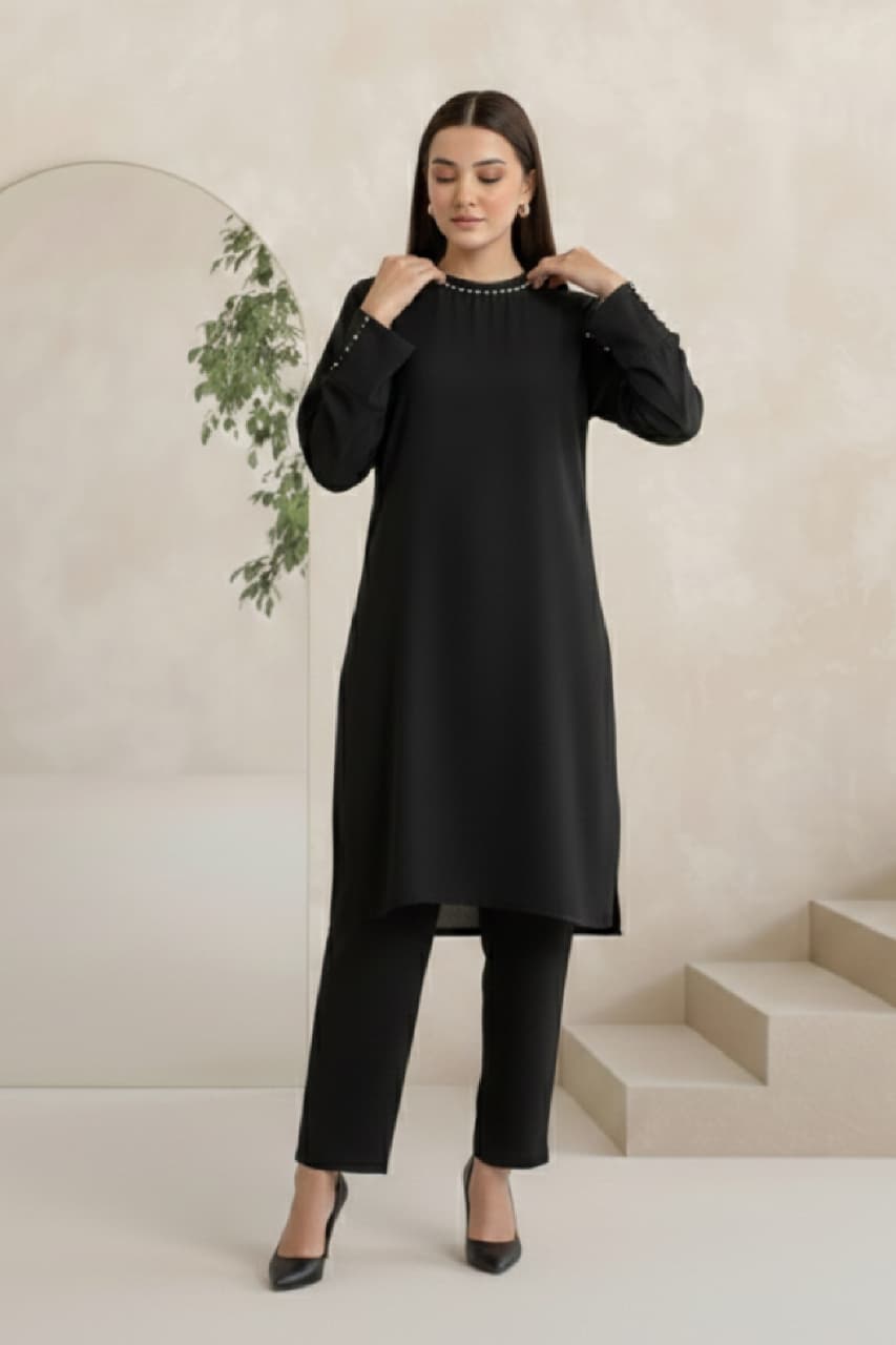 Noir Elegance Co-Ord Set