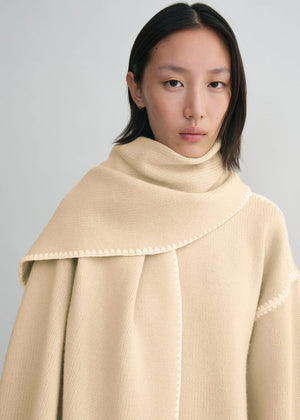 Wool Scarve Vanilla Drift Wrap