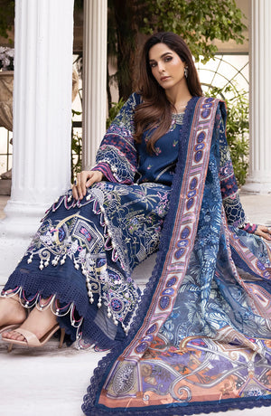 Zinc Mist New Karandi Suit Design 3 Pcs