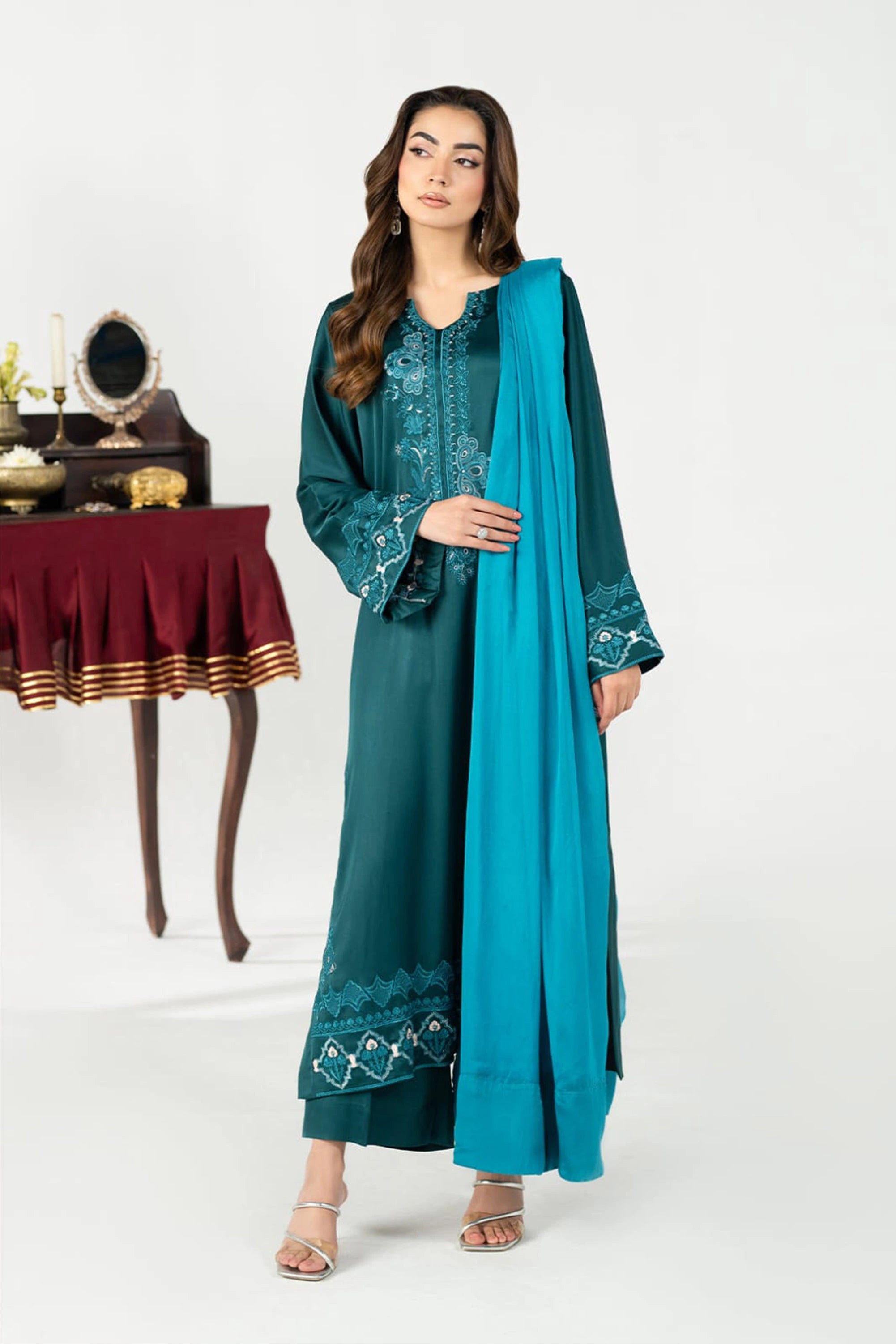 Green dahlia 3-Piece Set