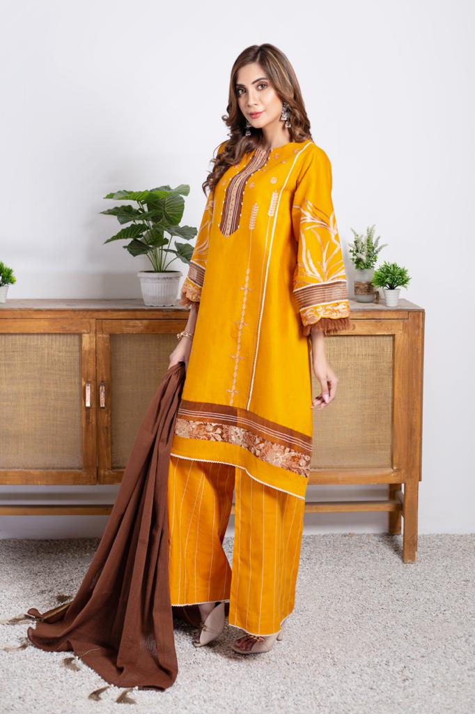 Shirin 3PCs Stitched Lawn