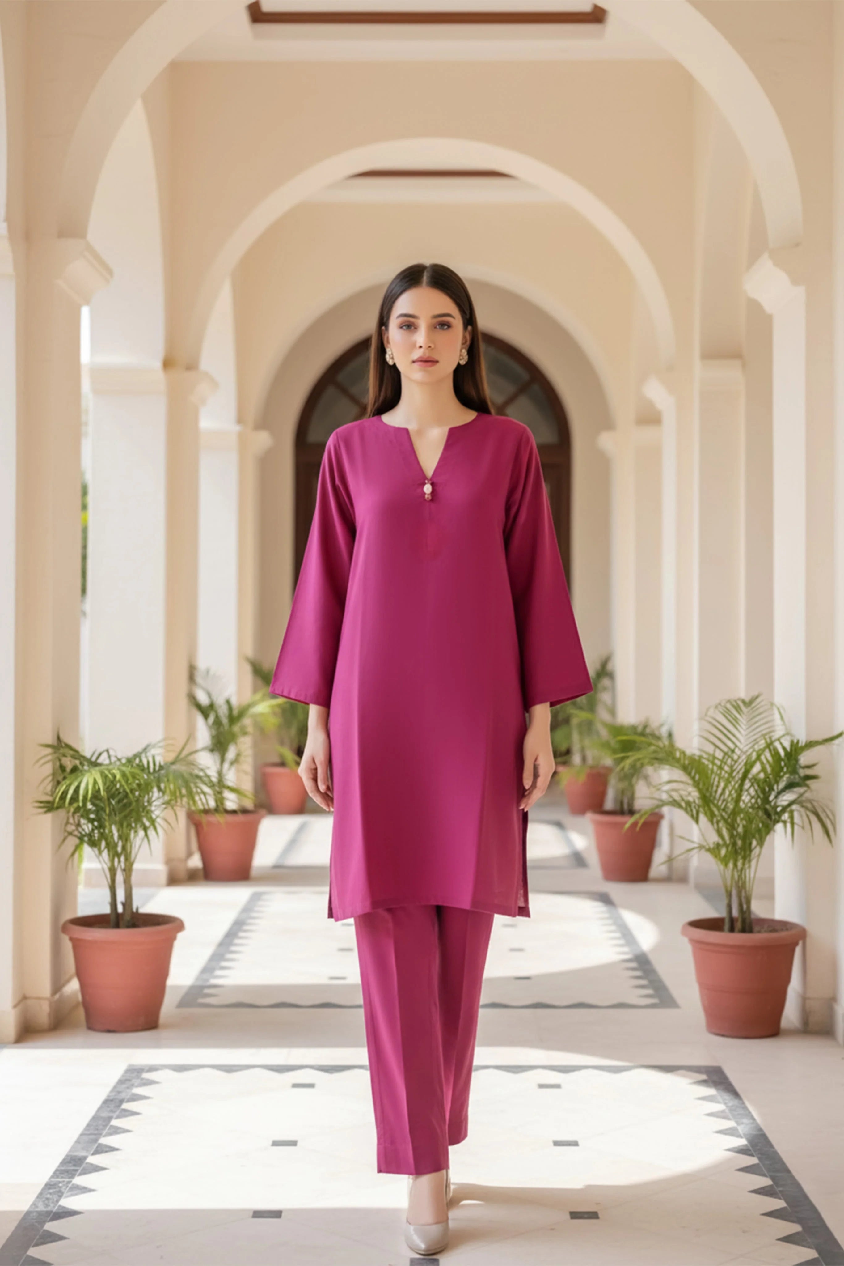Fuchsia Muse Co Ord Set