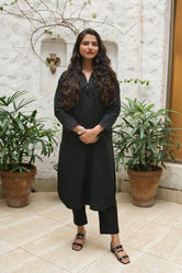 Black - NV10D02 Lawn Pret 2 PCs