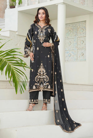 Stylish golden eclipse summer outfit by Buraq Store