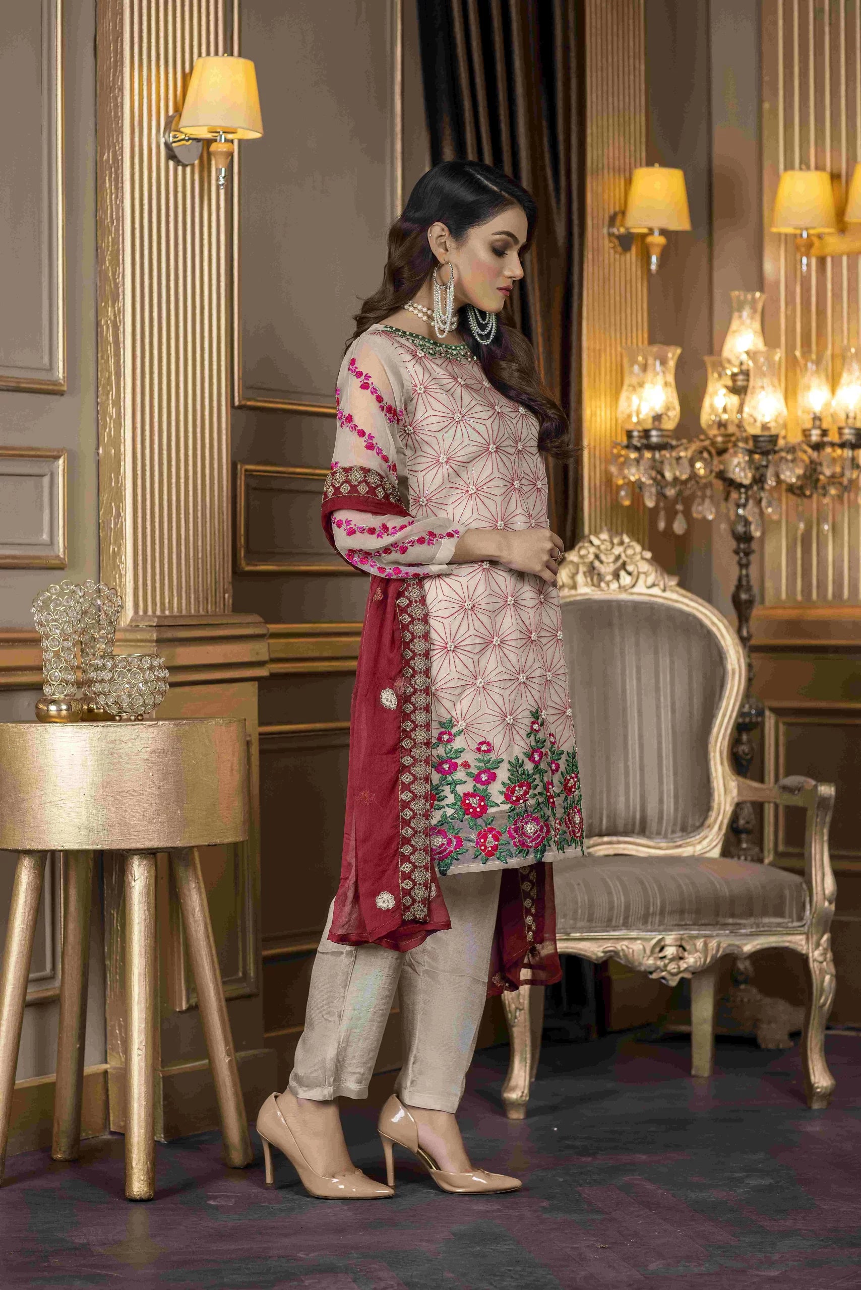 SPLENDID PALLETE – Embroidered 3PCs Unstitched