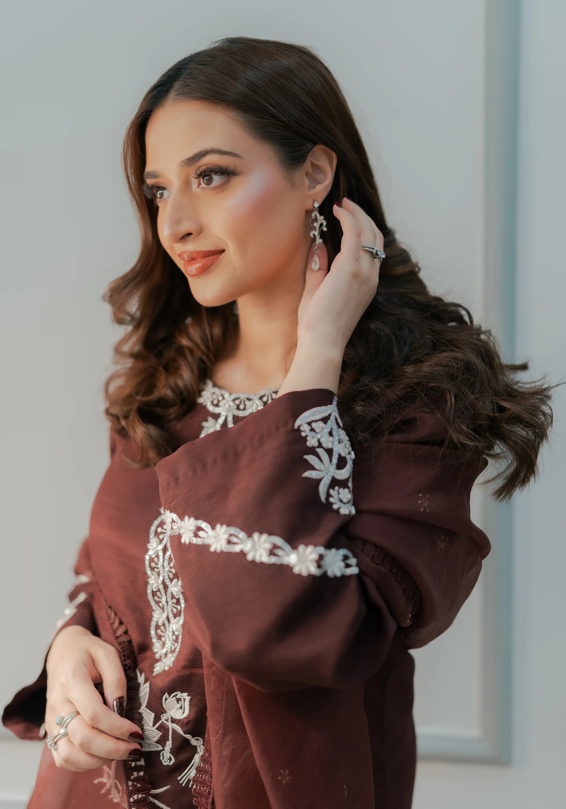Dusk Embroidered SIlk Pret 3Pcs