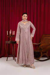 K-136-TEA ROSE CHIFFON PRET 3PCS