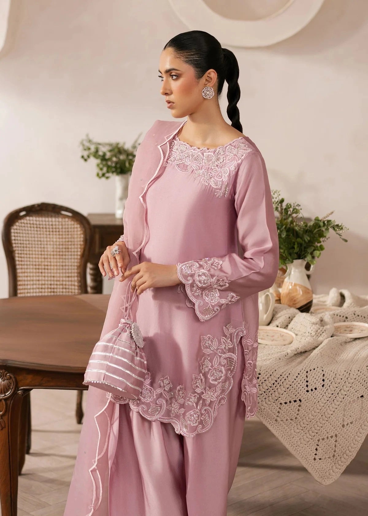 Aylin Embroidered Tissue Silk Pret 3Pcs