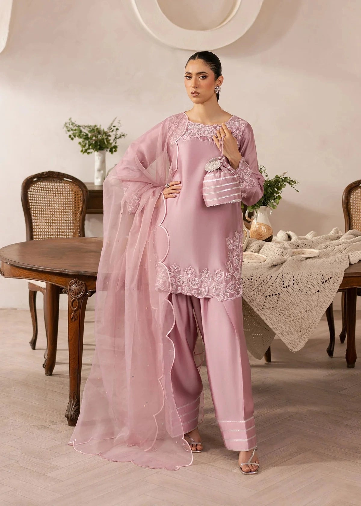 Aylin Embroidered Tissue Silk Pret 3Pcs