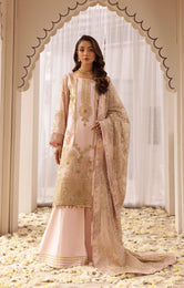 Dur e Fishan D04 Net Embroidered 4PCs