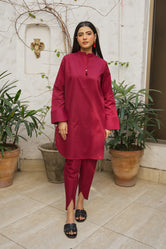 Red - NV10D05 Lawn Pret 2 PCs