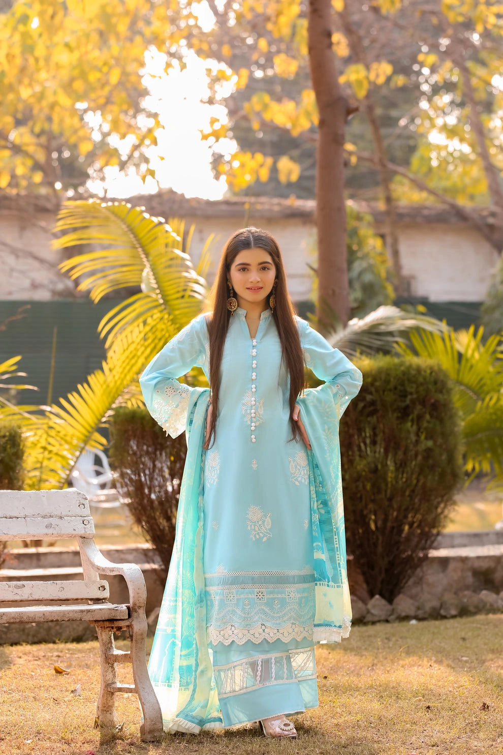 LWSU-25CK305 ChikanKari 3-Piece Set