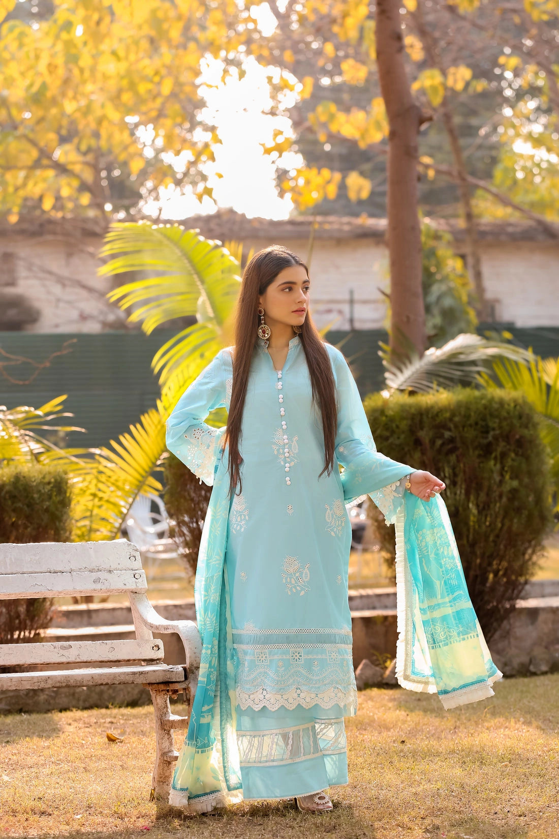 LWSU-25CK305 ChikanKari 3-Piece Set