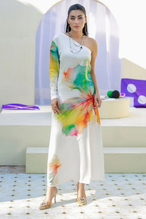 model wearing white dress shirt buraqstore casual outfit