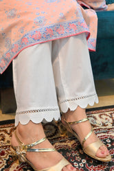 White Culotte Stitched 1Pc
